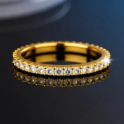 Moissanite 18K Aranyozott
