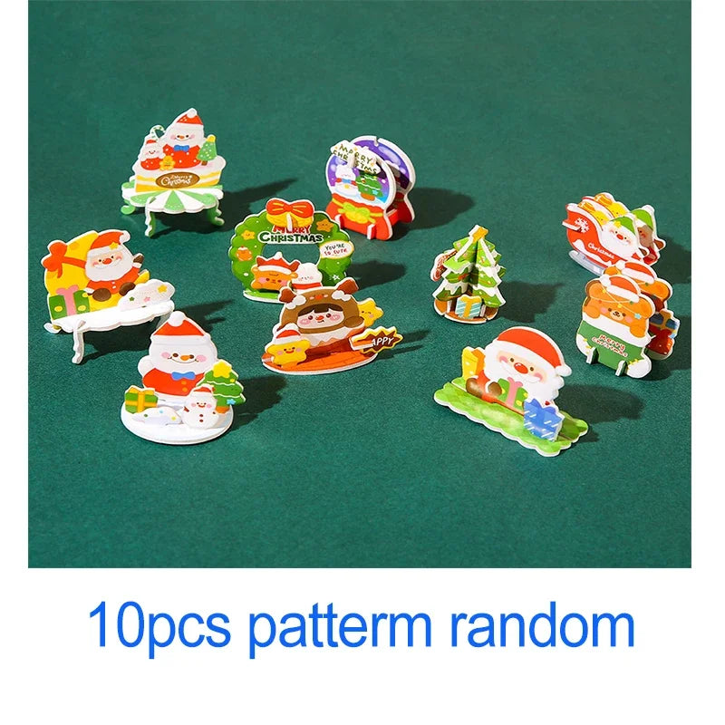 DIY 3D Papír Karácsonyfa Puzzle