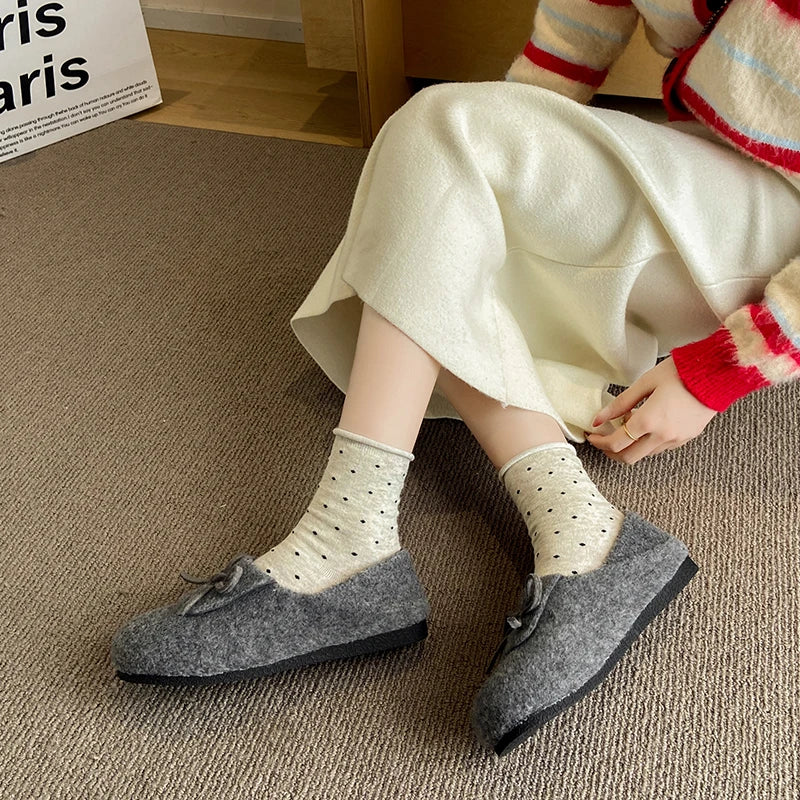 RZSMTYA Damenschuhe Flock