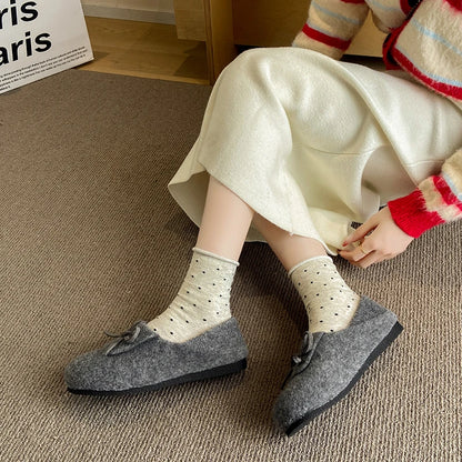 RZSMTYA Damenschuhe Flock