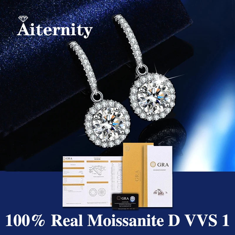 AITERNITY Moissanite Fülbevaló