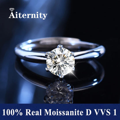 Moissanite Gyűrű Állítható
