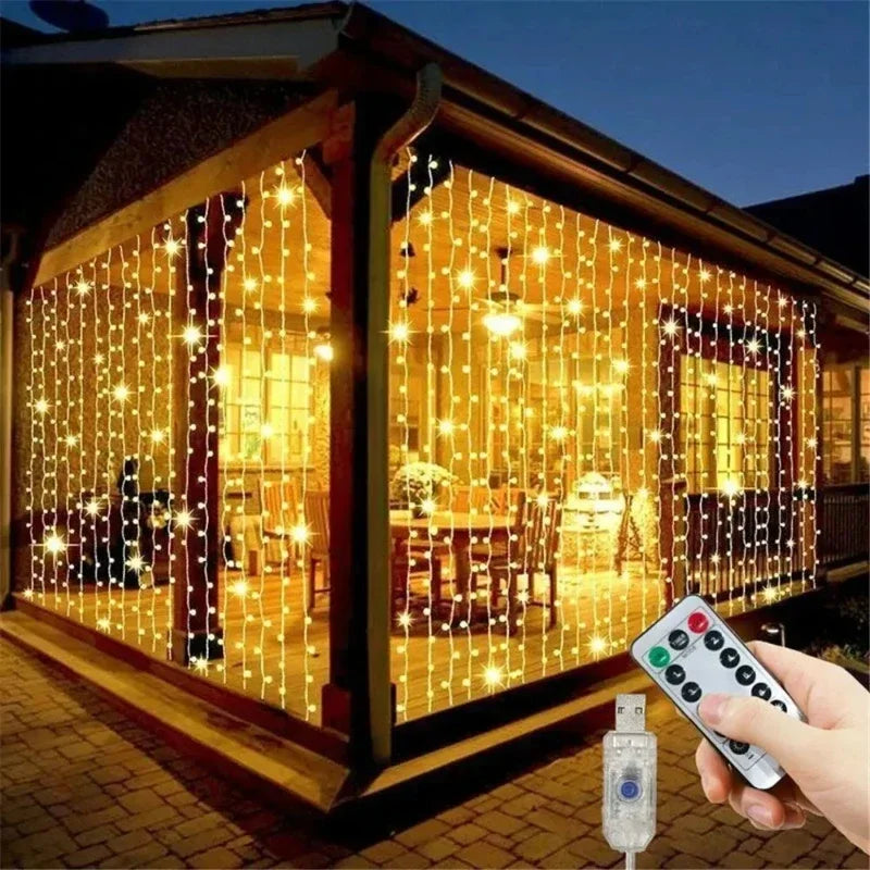 3M LED Függöny - 8 Üzemmód