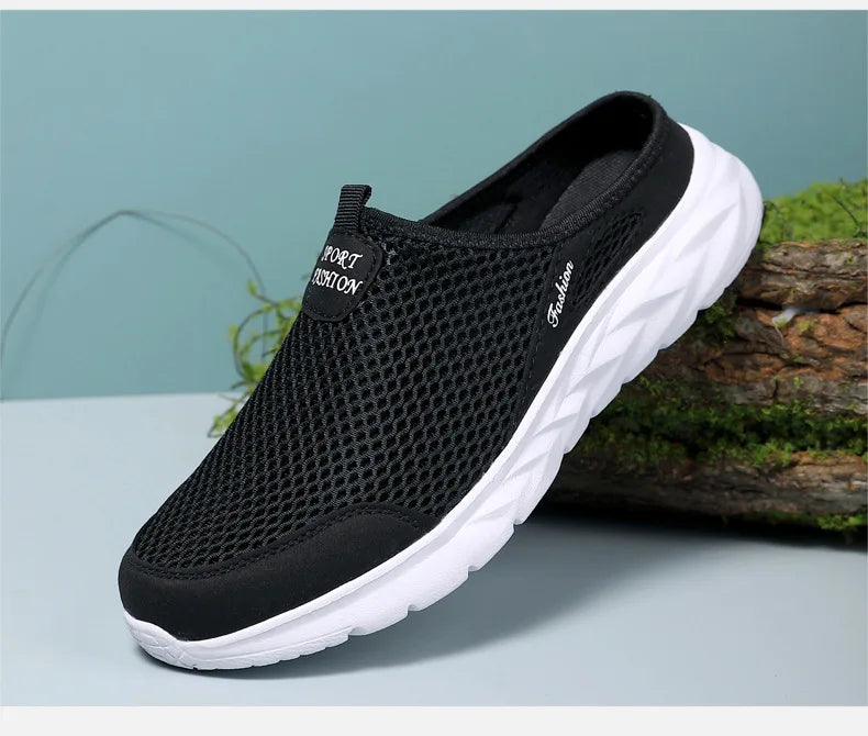 Férfi Nyári Papucs - Lélegző Hálós Slip-On Félcipő