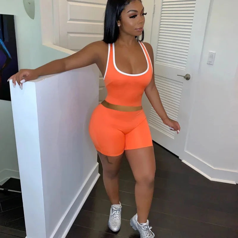 Női Sportos Tank Top Szett