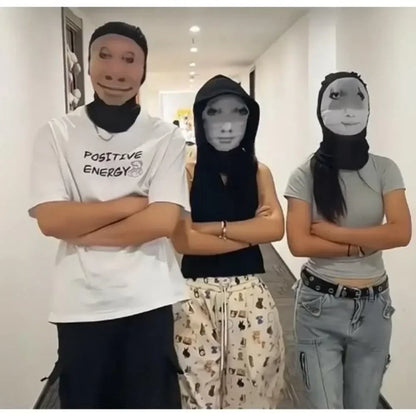 Realisztikus 3D Arcmaszk Férfiaknak és Nőknek - Halloween Cosplay Balaclava