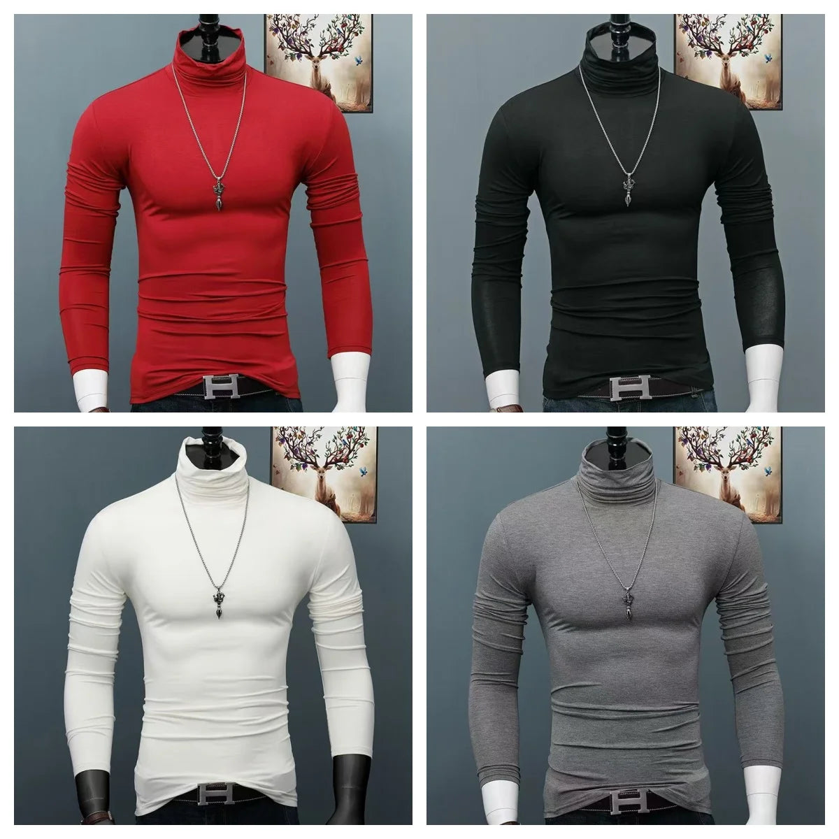 Gay Men's High Collar T-Shirt