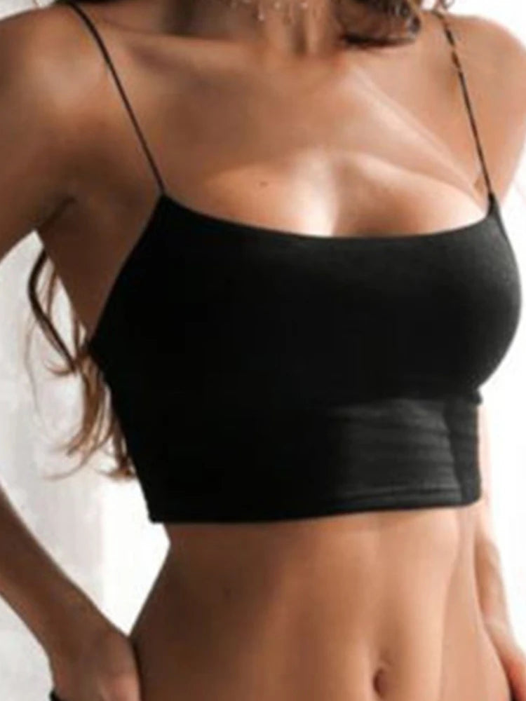 Chic Crop Top Női DIAUCHARNCN