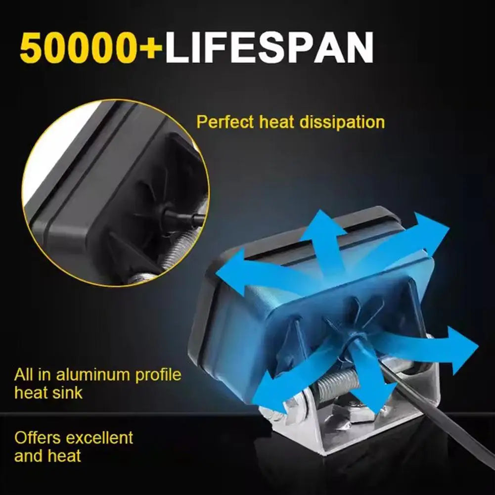 LED Pod Autó Lámpa Fehér Sárga