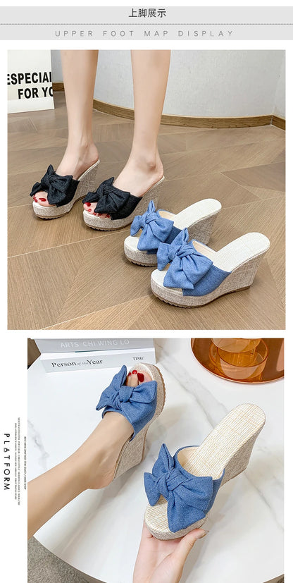 RZSMTYA Damen-Keilsandalen