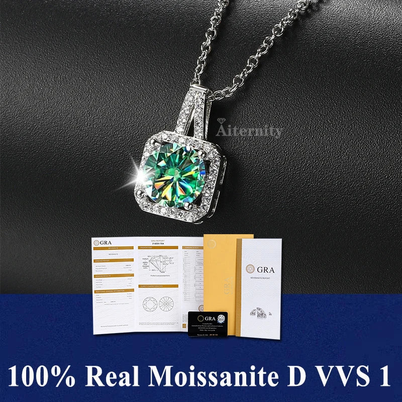 Moissanite Igazi Női Nyaklánc