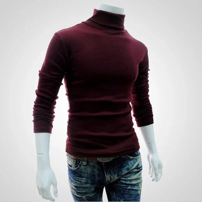 Liva Girl Herren-Rollkragenpullover, schmal geschnitten