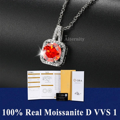 Moissanite Igazi Női Nyaklánc