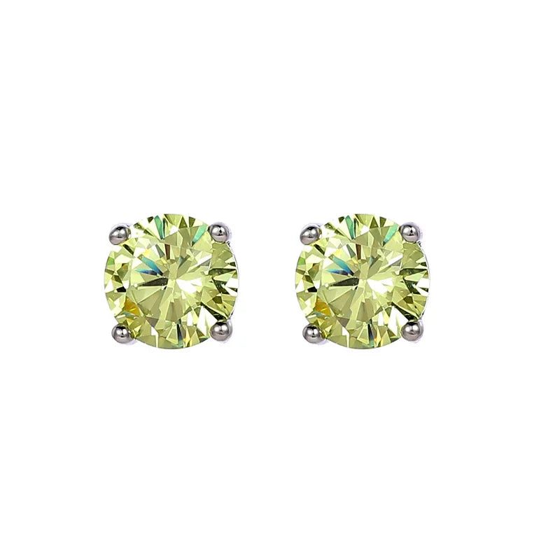 Moissanite Csavaros Fülbevaló