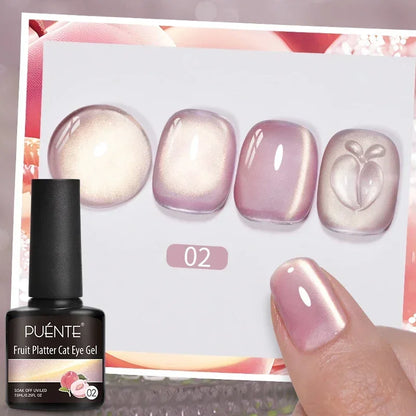 Puente Cat Eye Gel Fényes Kék