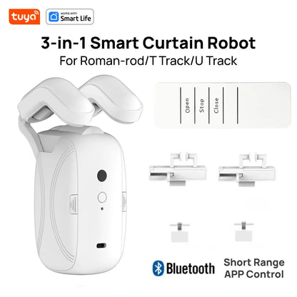 Tuya Okos Függönymozgató Robot – WiFi/Bluetooth, App-vezérlés, Alexa & Google Home