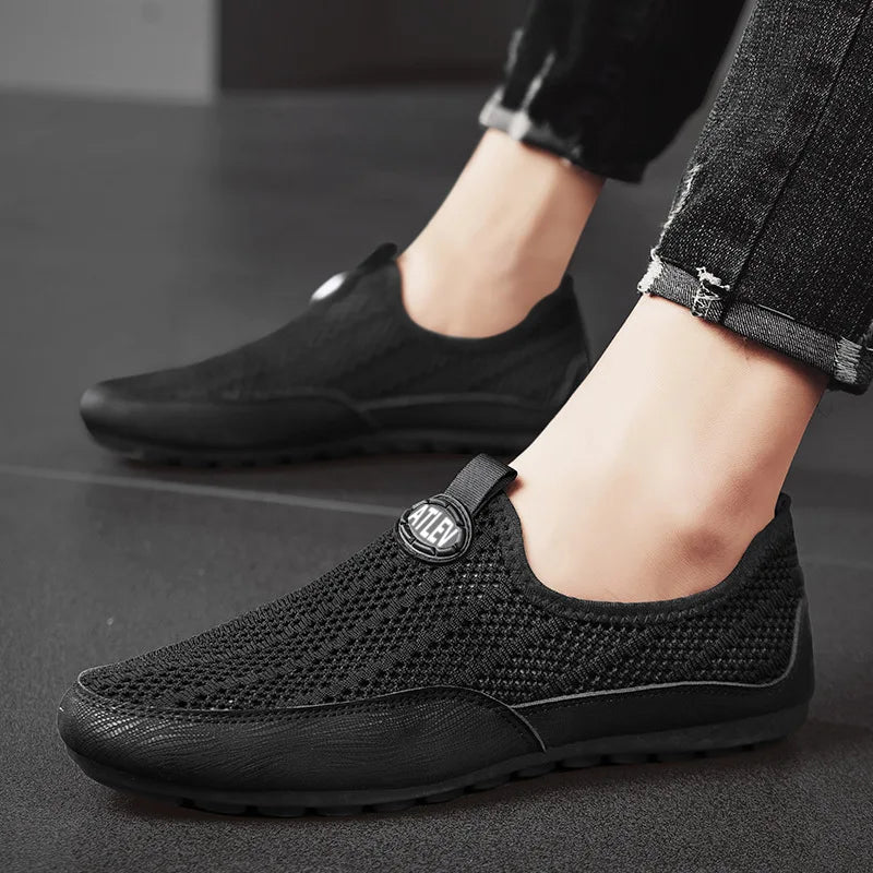 Férfi Nyári Mokaszin Cipő Könnyű Mesh - Elegáns Casual Loafer