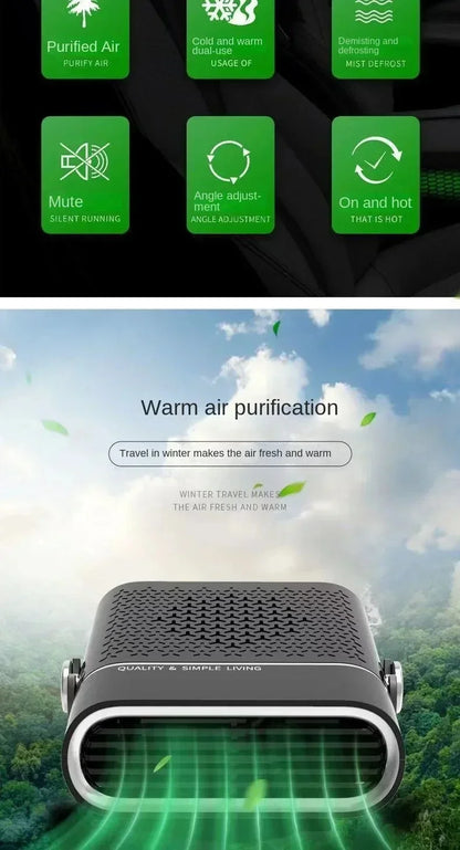 Xiaomi 24V Hordozható Autófűtő - Automatikus Páramentesítés, Gyors Melegítés, 12V/24V