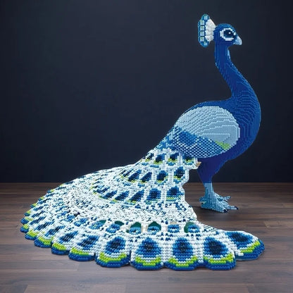 Páva Építő Kocka Modell - 5634 Darabos Lego Kompatibilis Kreatív Dísz Ajándék