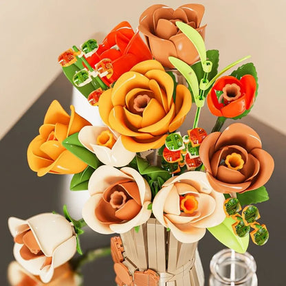 NONECE Rosen-Bausteine ​​Dekor