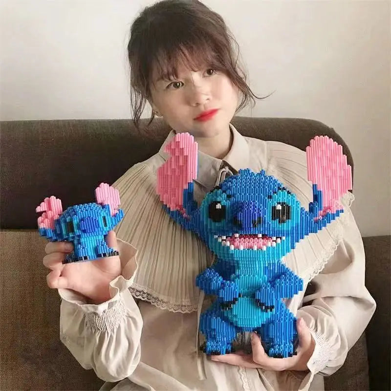 Herocross Disney Építő Kocka Stitch Giant Stitzer - Lego Kompatibilis Puzzle És Asztali Dekoráció