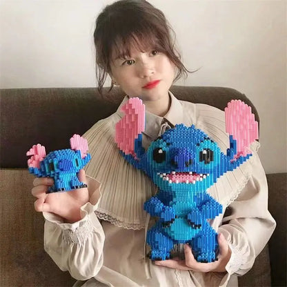 Herocross Disney Építő Kocka Stitch Giant Stitzer - Lego Kompatibilis Puzzle És Asztali Dekoráció