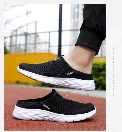 Férfi Nyári Papucs - Lélegző Hálós Slip-On Félcipő
