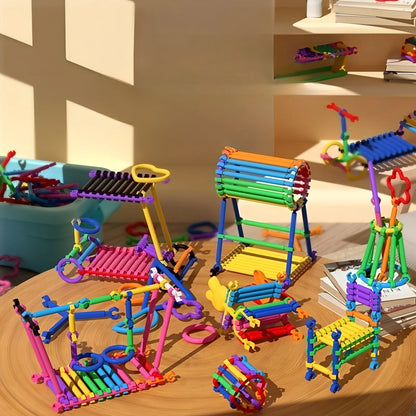 Színes Oktató 3D Puzzle Rudak