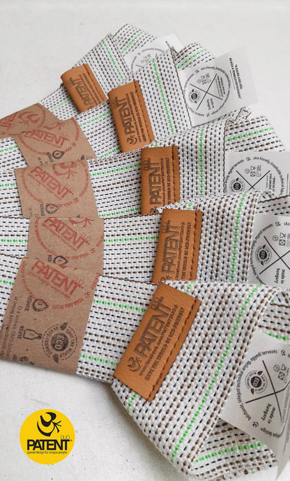 PATENTDUO 2in1 - jóga heveder és matractartó együtt RECYCLING fonalból